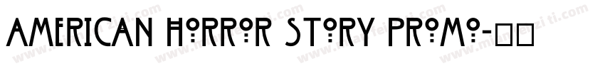 American Horror Story Promo字体转换